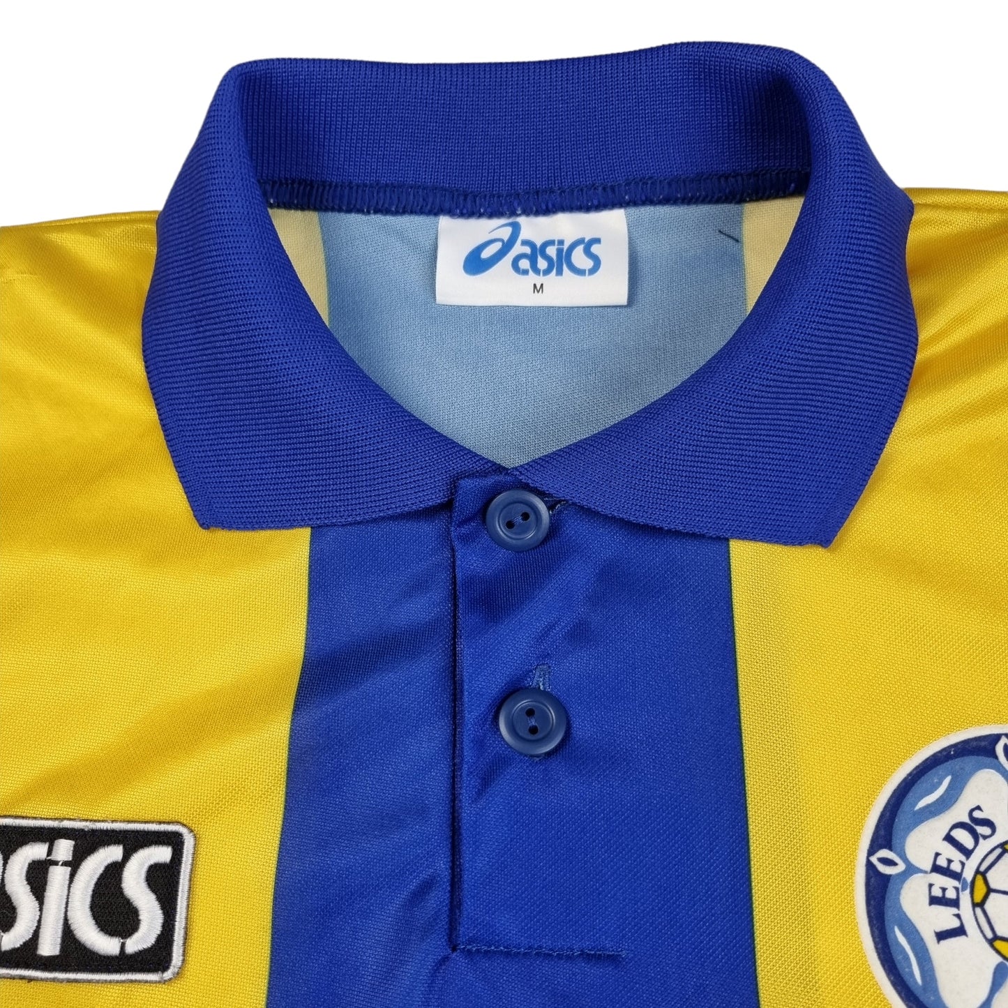 1993/95 Leeds United Away Football Shirt (M) Asics #21 Yeboah