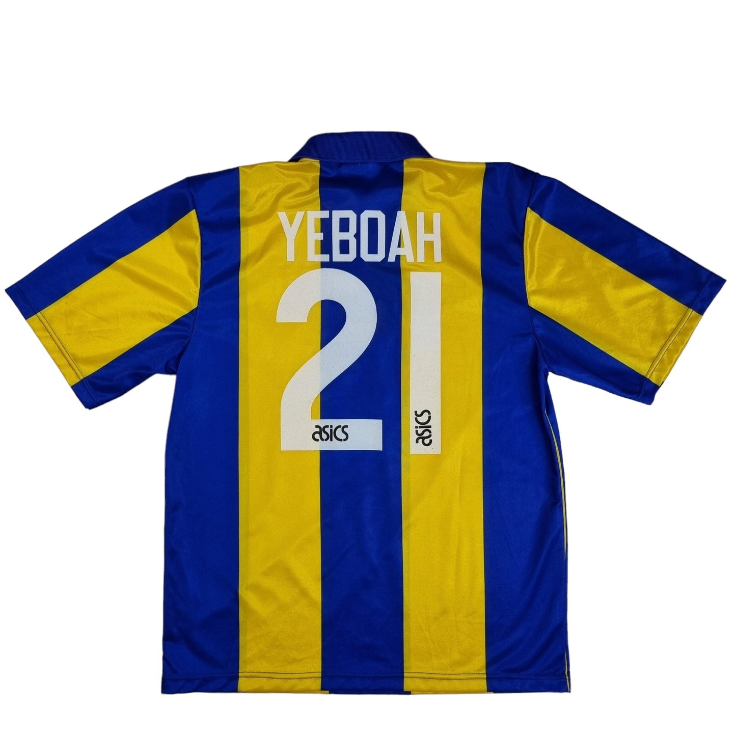 1993/95 Leeds United Away Football Shirt (M) Asics #21 Yeboah