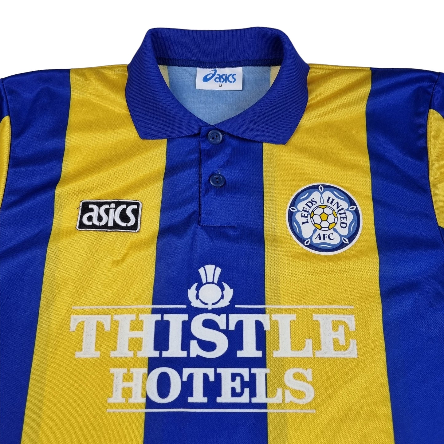 1993/95 Leeds United Away Football Shirt (M) Asics #21 Yeboah