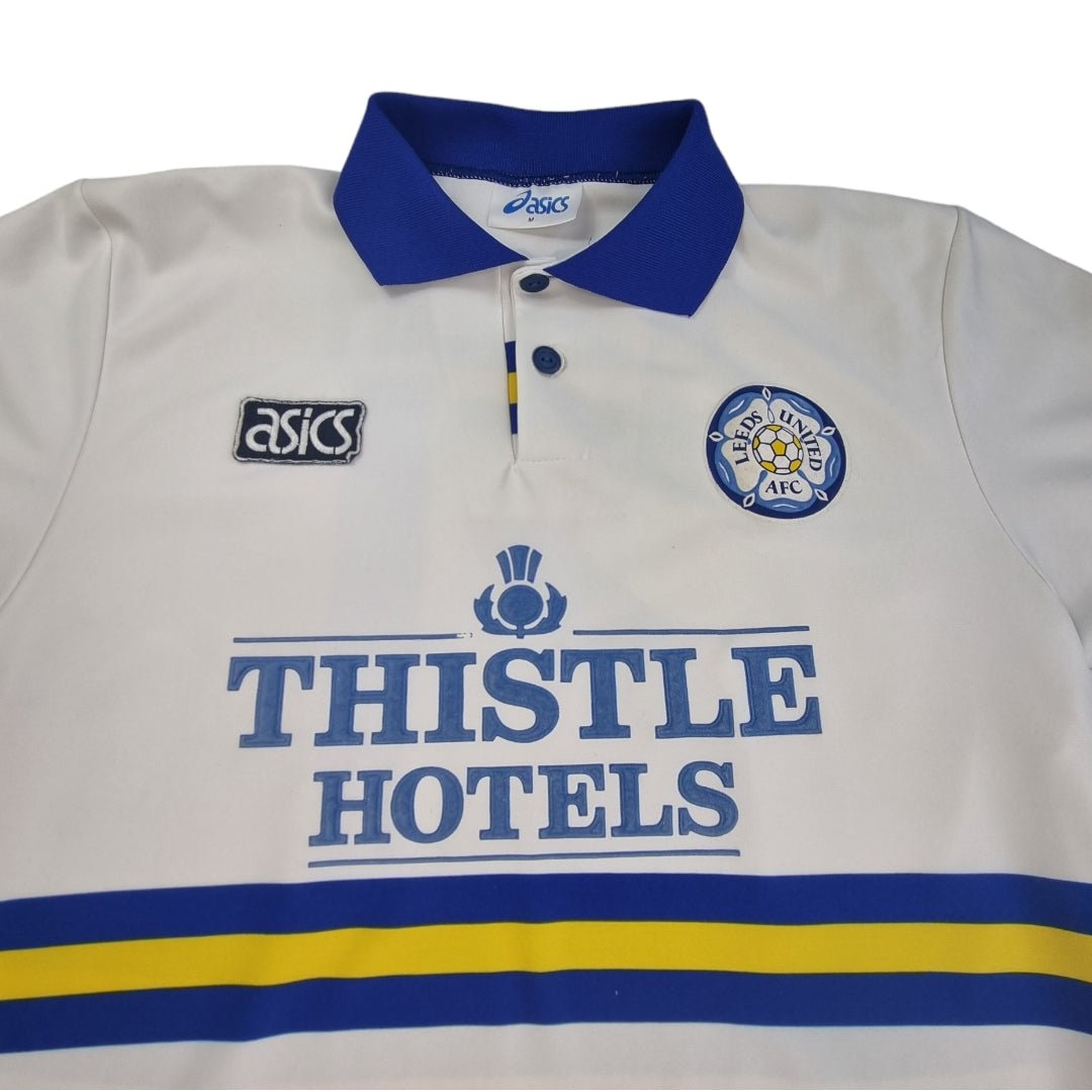 1993/95 Leeds United Home Football Shirt (M) Asics #21 Yeboah