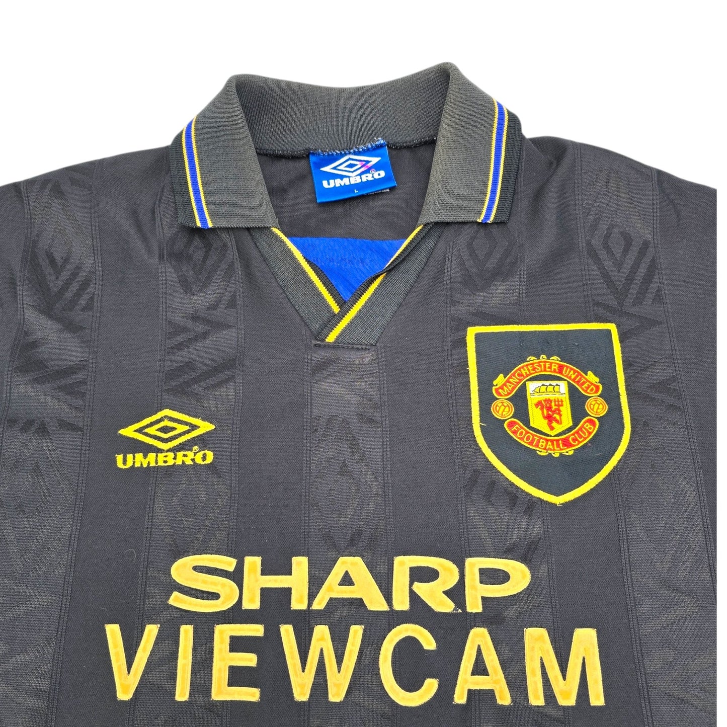 1993/95 Manchester United Away Football Shirt (L) Umbro