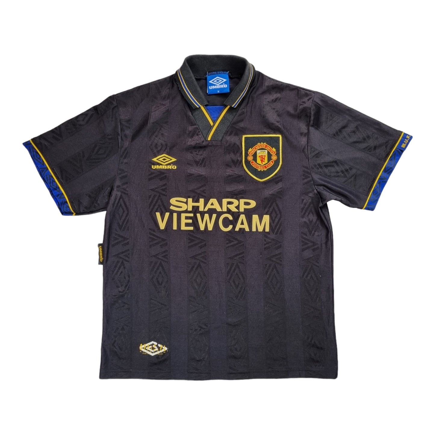 1993/95 Manchester United Away Football Shirt (M) Umbro