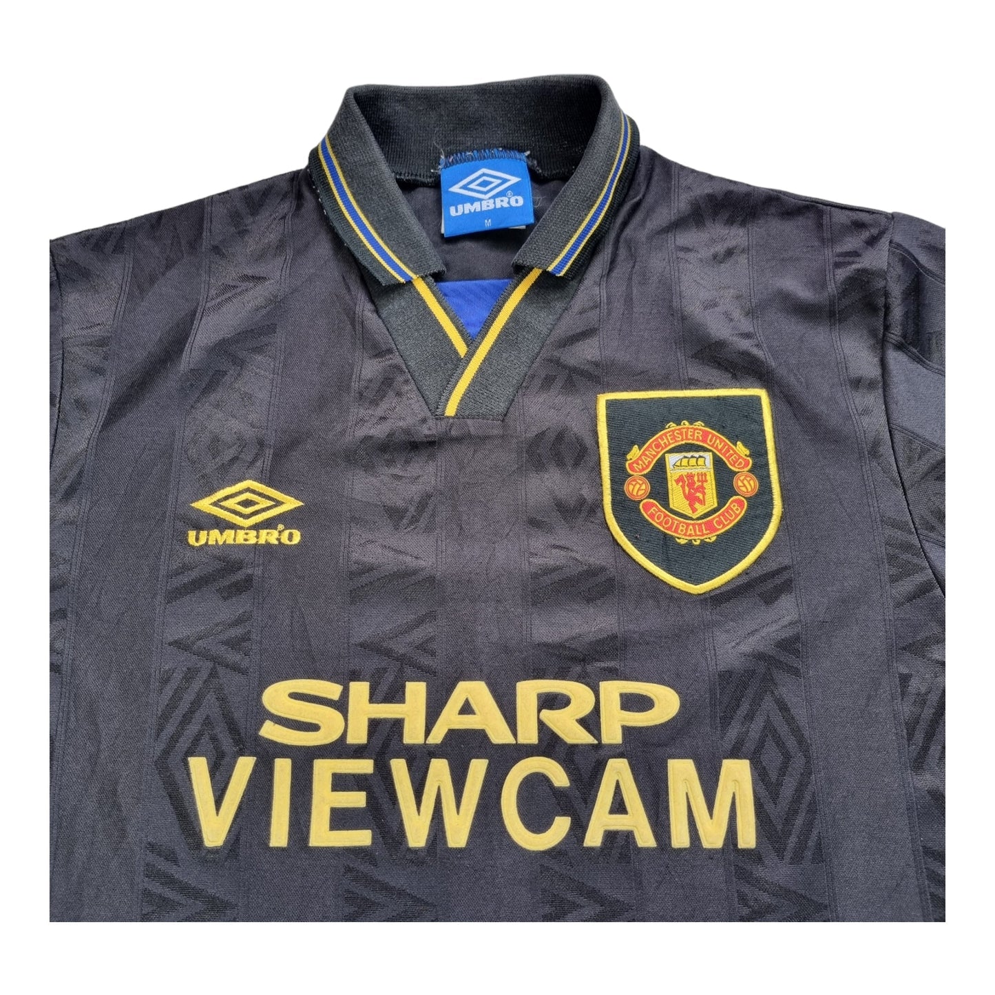 1993/95 Manchester United Away Football Shirt (M) Umbro