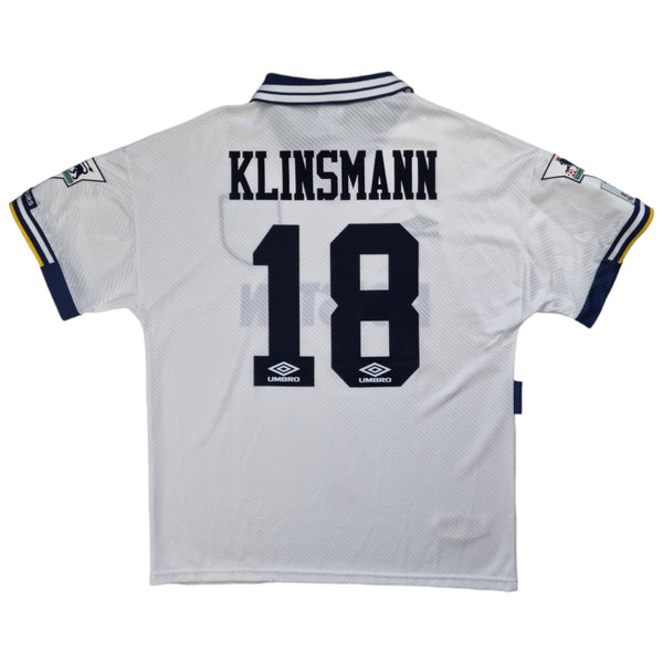 1993/95 Tottenham Hotspur Home Football Shirt (L) Umbro #18 Klinsmann