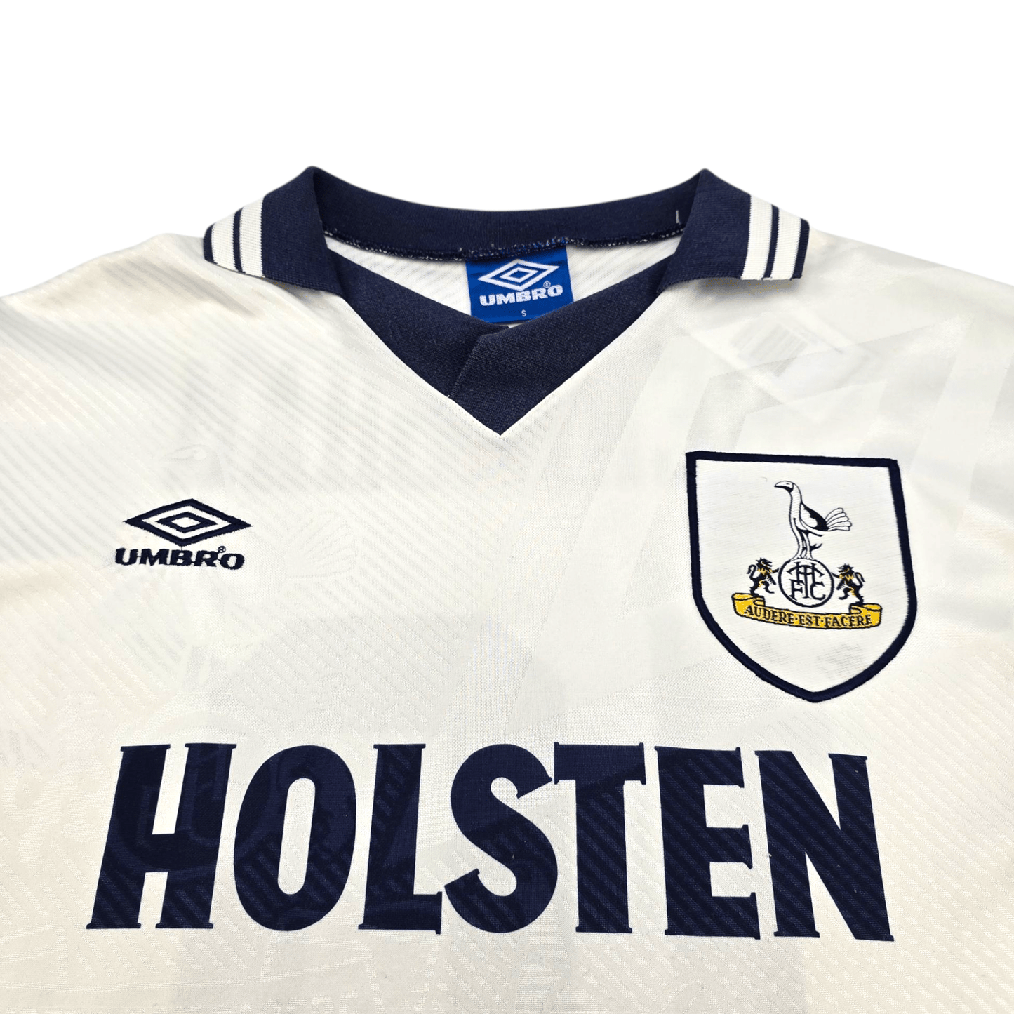 1993/95 Tottenham Hotspur Home Football Shirt (S) Umbro #10 Sheringham