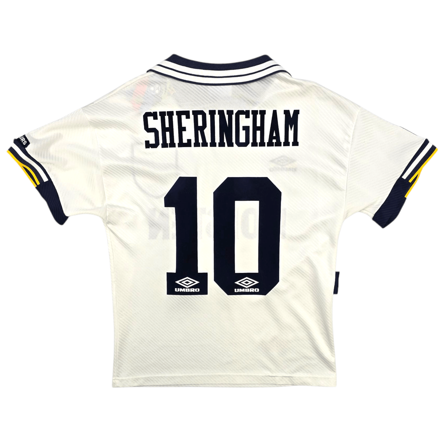 1993/95 Tottenham Hotspur Home Football Shirt (S) Umbro #10 Sheringham