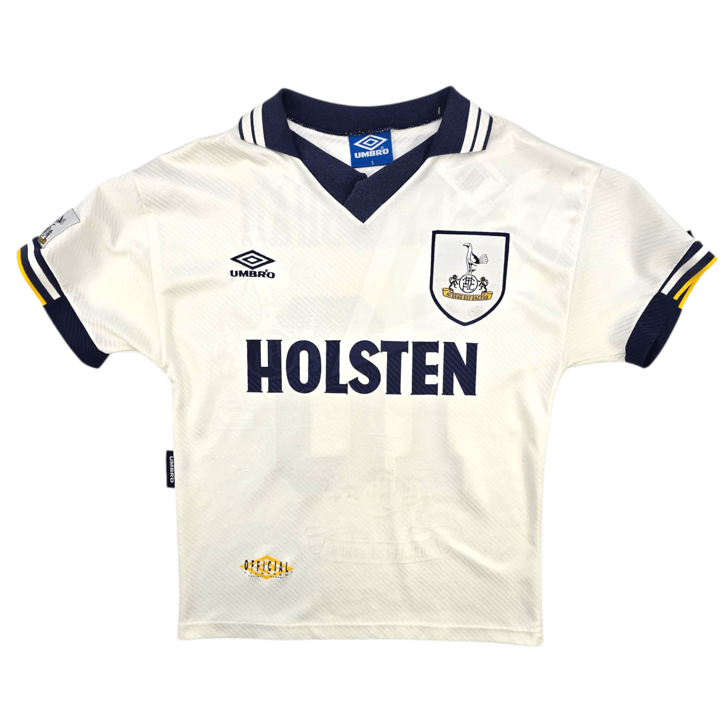 1993/95 Tottenham Hotspur Home Football Shirt (S) Umbro #10 Sheringham