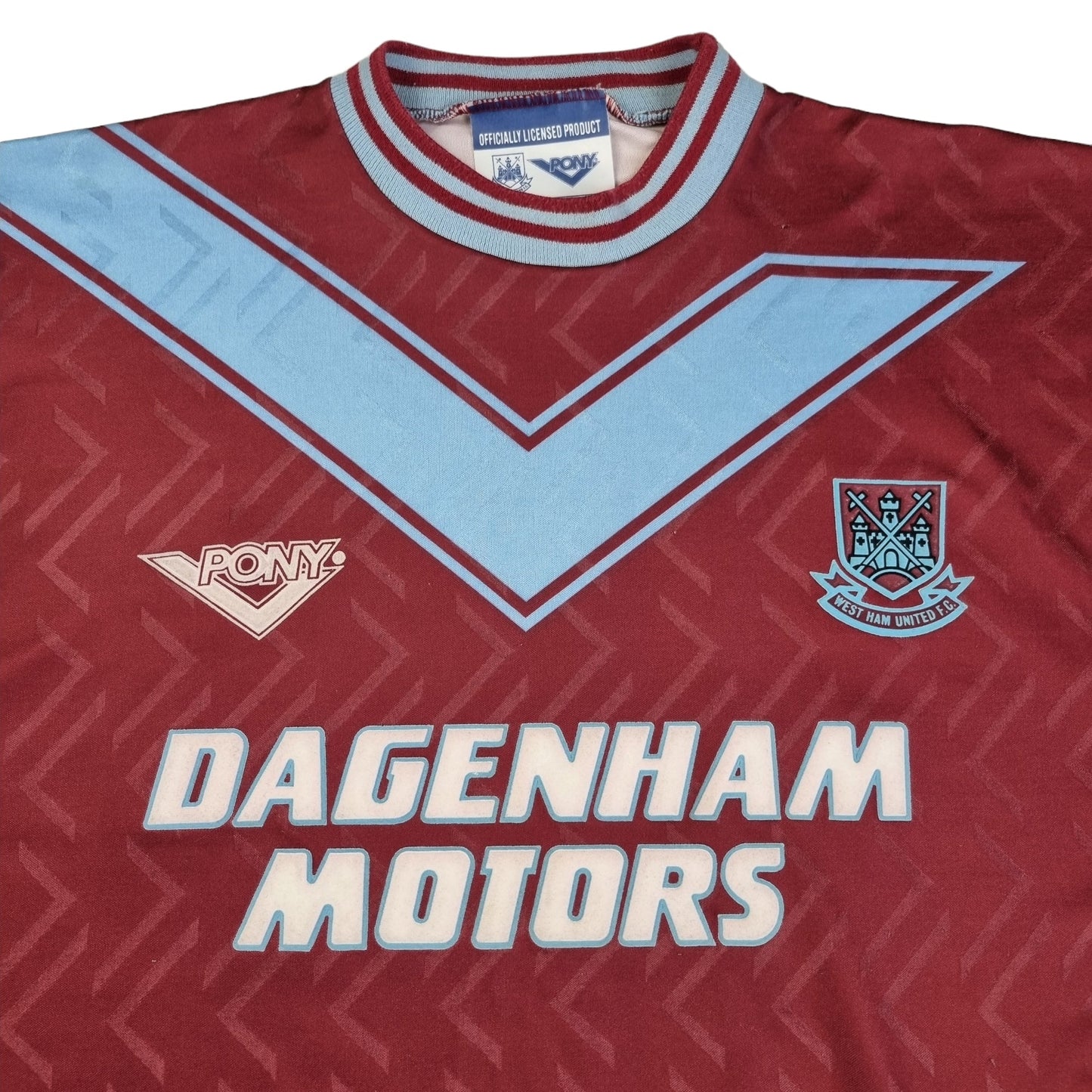 1993/95 West Ham Home Football Shirt (XL) PONY