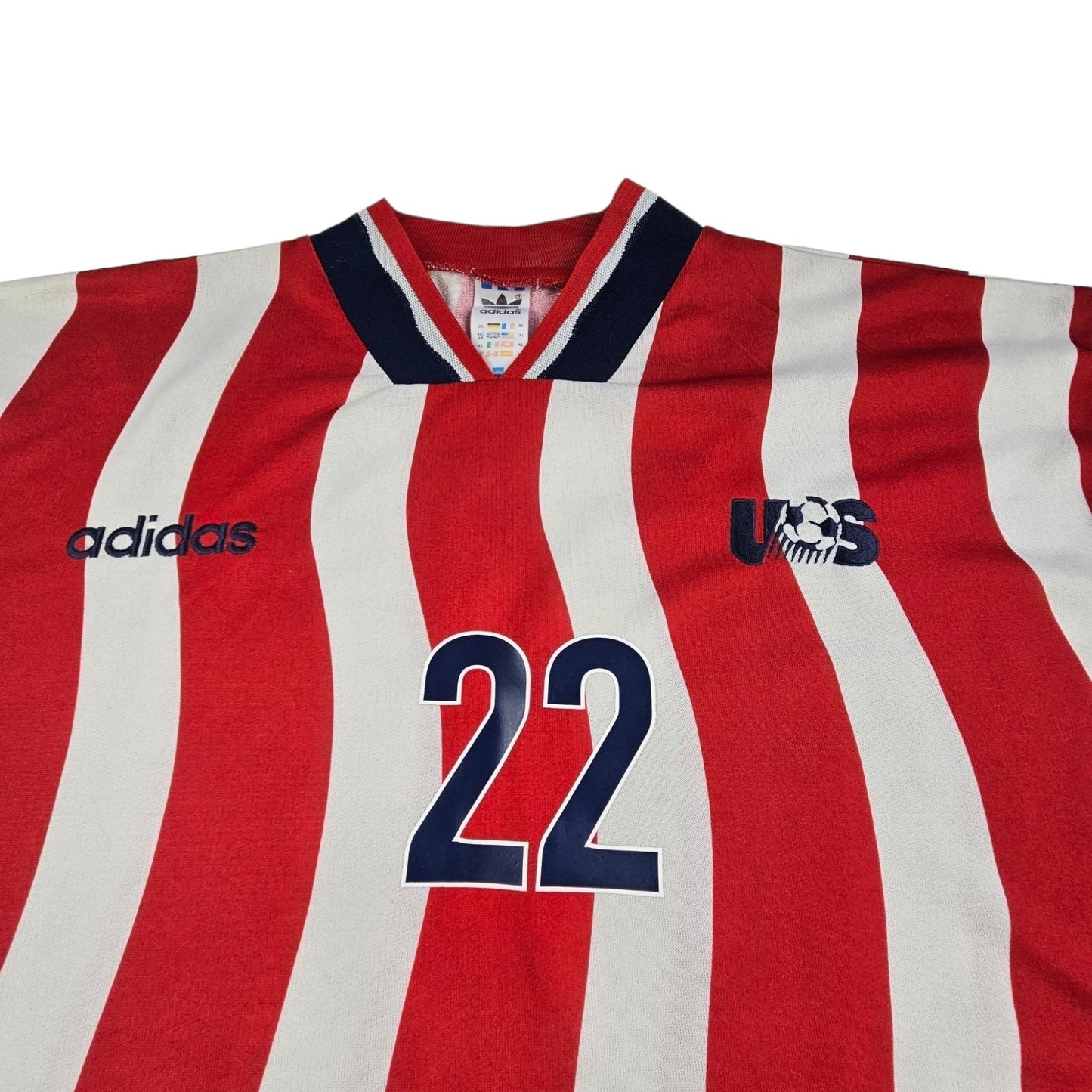 1994 USA Home Football Shirt (XL) Adidas # 22 Lalas