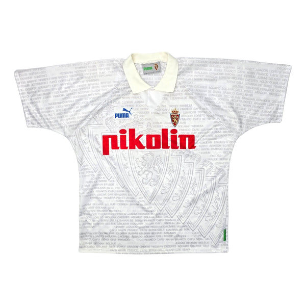 1994/5 Real Zaragoza Home Football Shirt (L) Puma (Special Edition - European)