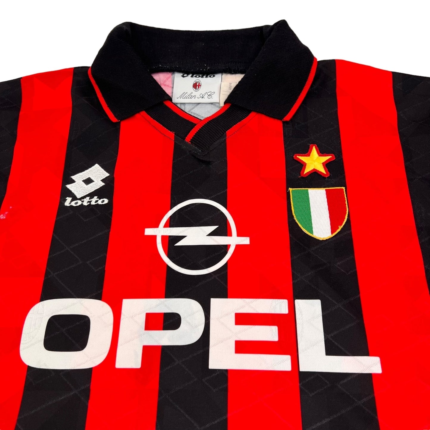 1994/95 AC Milan Home Football Shirt (L) Lotto (Player Issue)