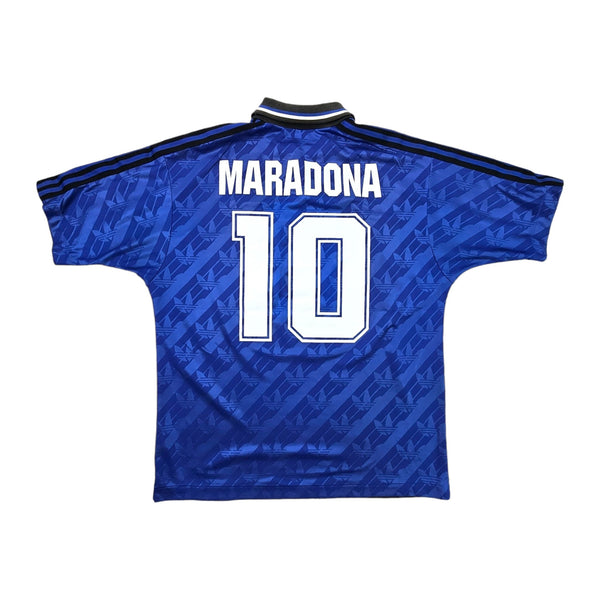 1994/95 Argentina Away Football Shirt (M) Adidas #10 Maradona (Re-badged Template)