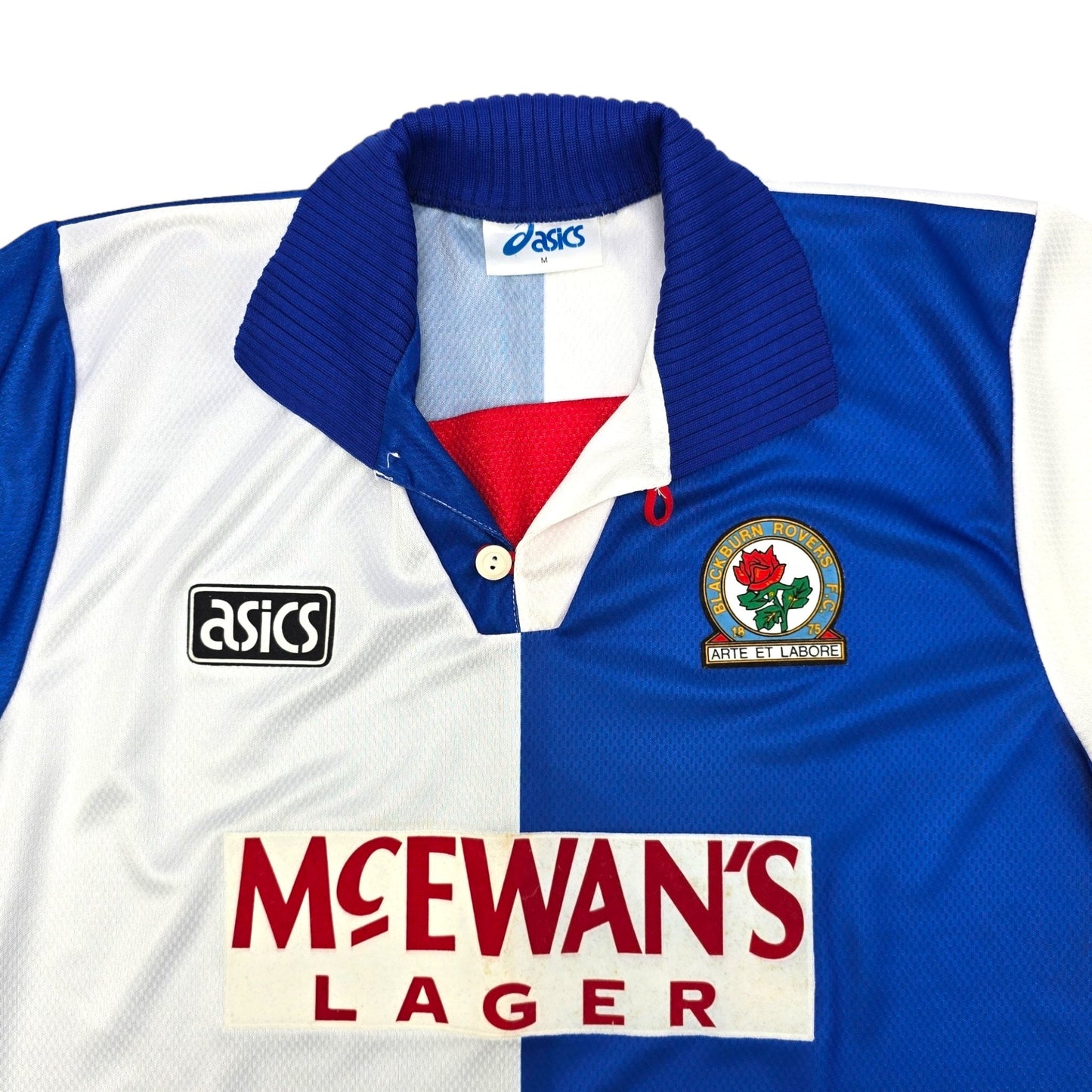1994/95 Blackburn Rovers Home Football Shirt (M) Asics