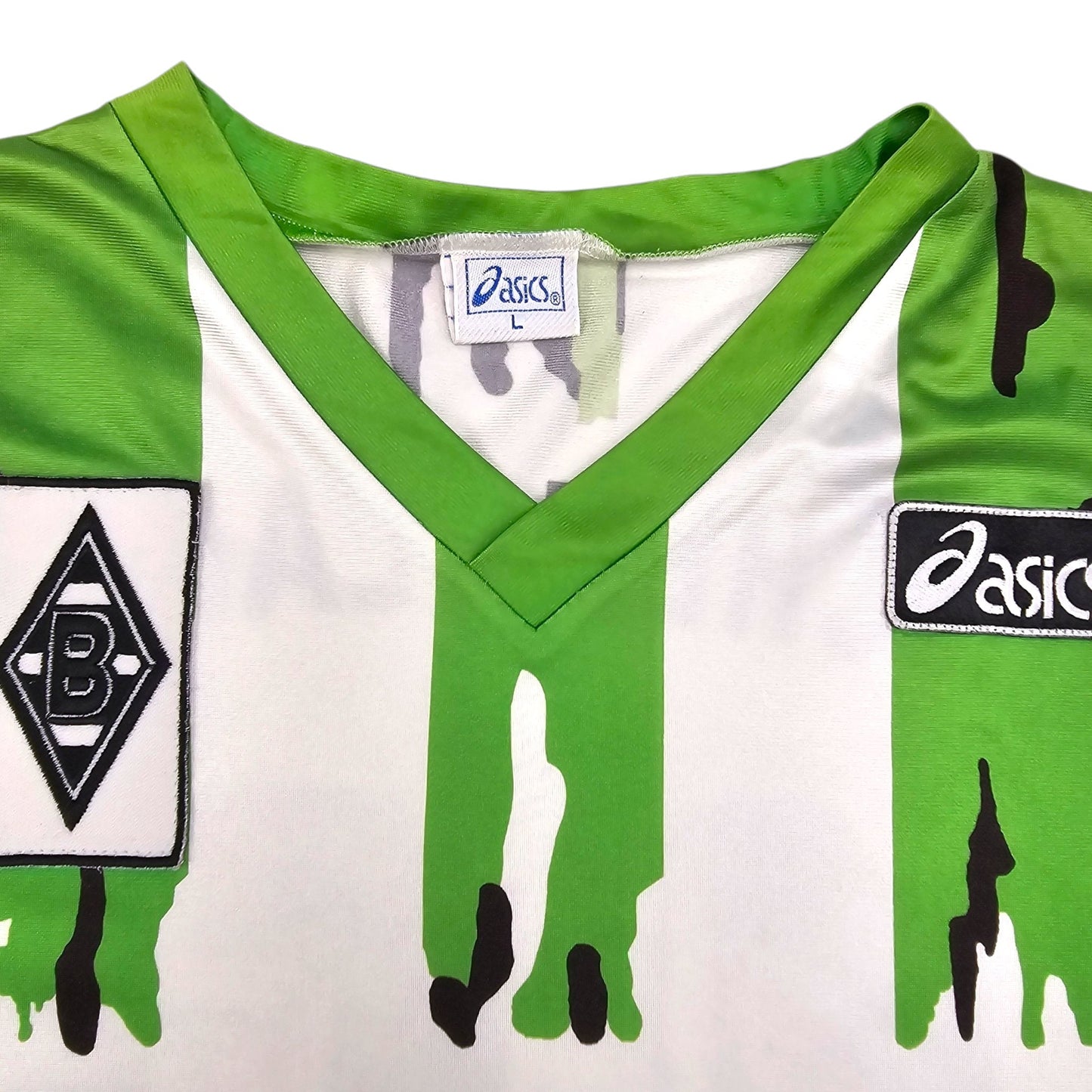1994/95 Borussia Monchengladbach Home Football Shirt (L) Asics #10 Effenberg