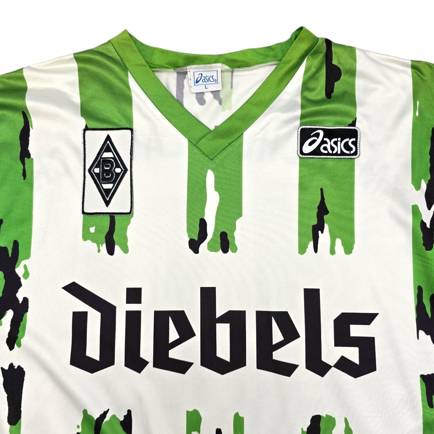 1994/95 Borussia Monchengladbach Home Football Shirt (L) Asics #10 Effenberg