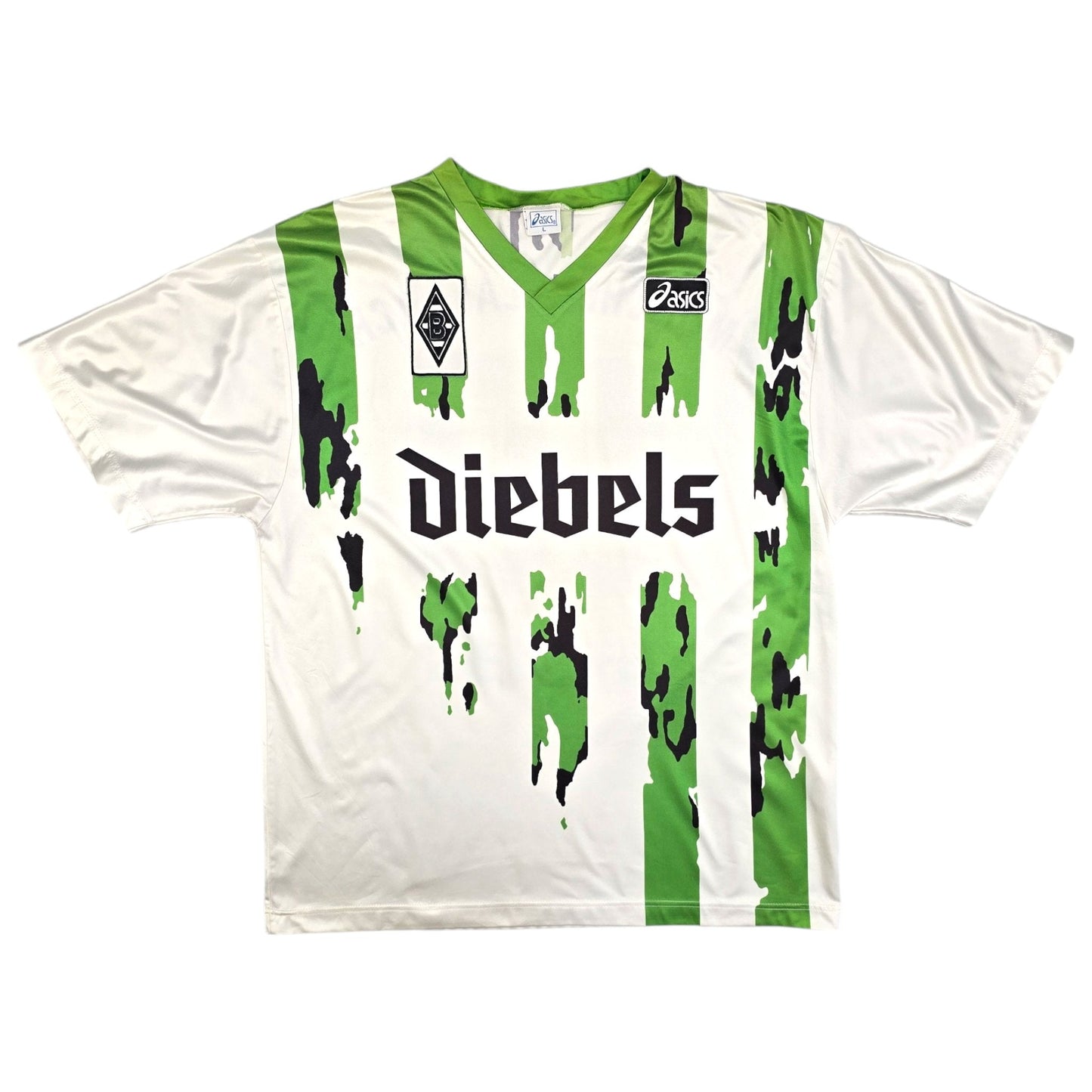 1994/95 Borussia Monchengladbach Home Football Shirt (L) Asics #10 Effenberg