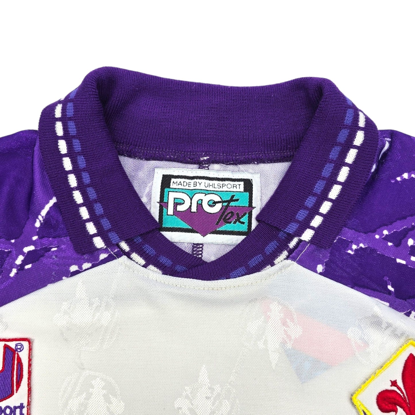 1994/95 Fiorentina Away Football Shirt (M) Uhlsport (Player Version)