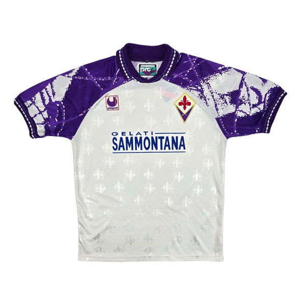 1994/95 Fiorentina Away Football Shirt (M) Uhlsport (Player Version)