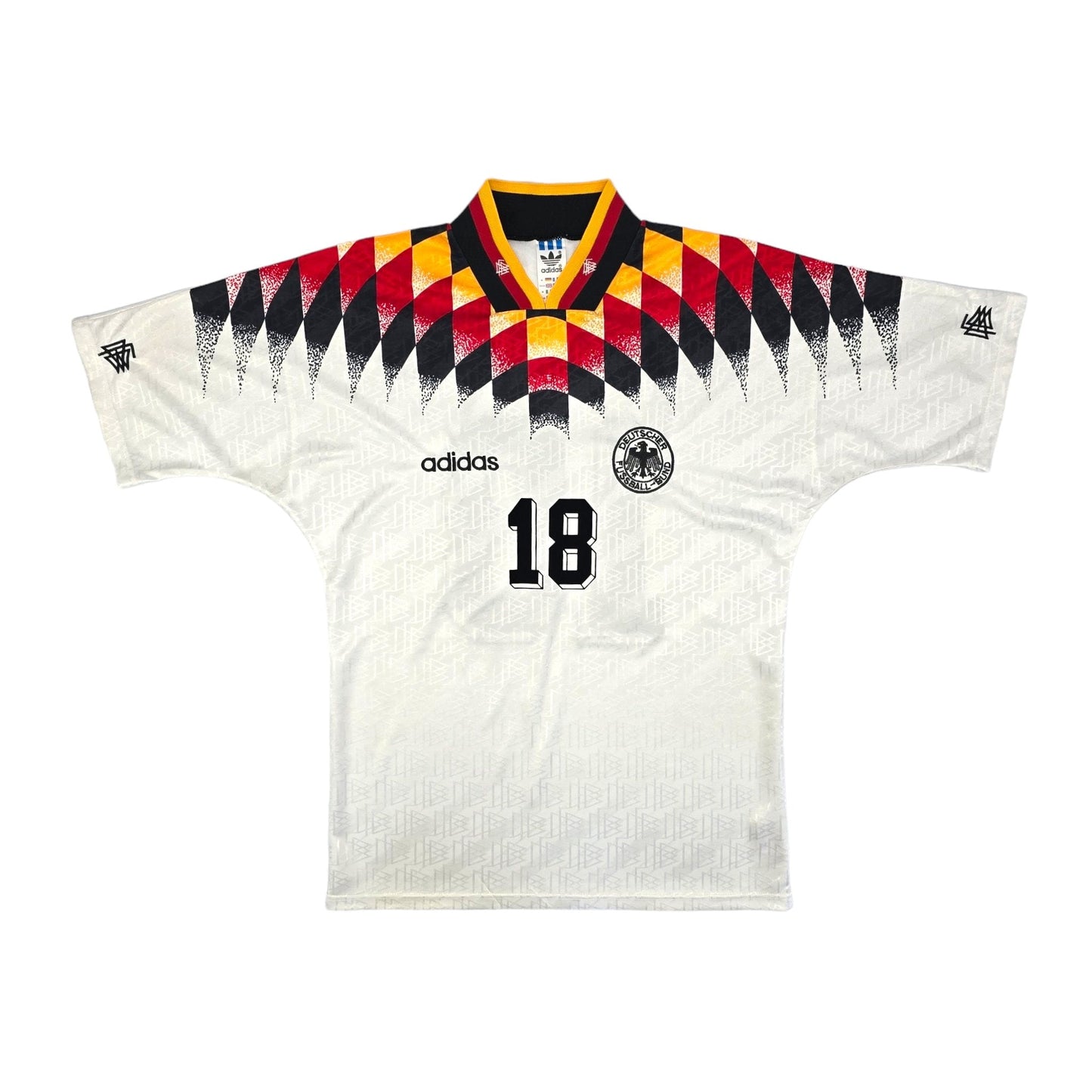1994/95 Germany Home Football Shirt (M) Adidas #18 Klinsmann