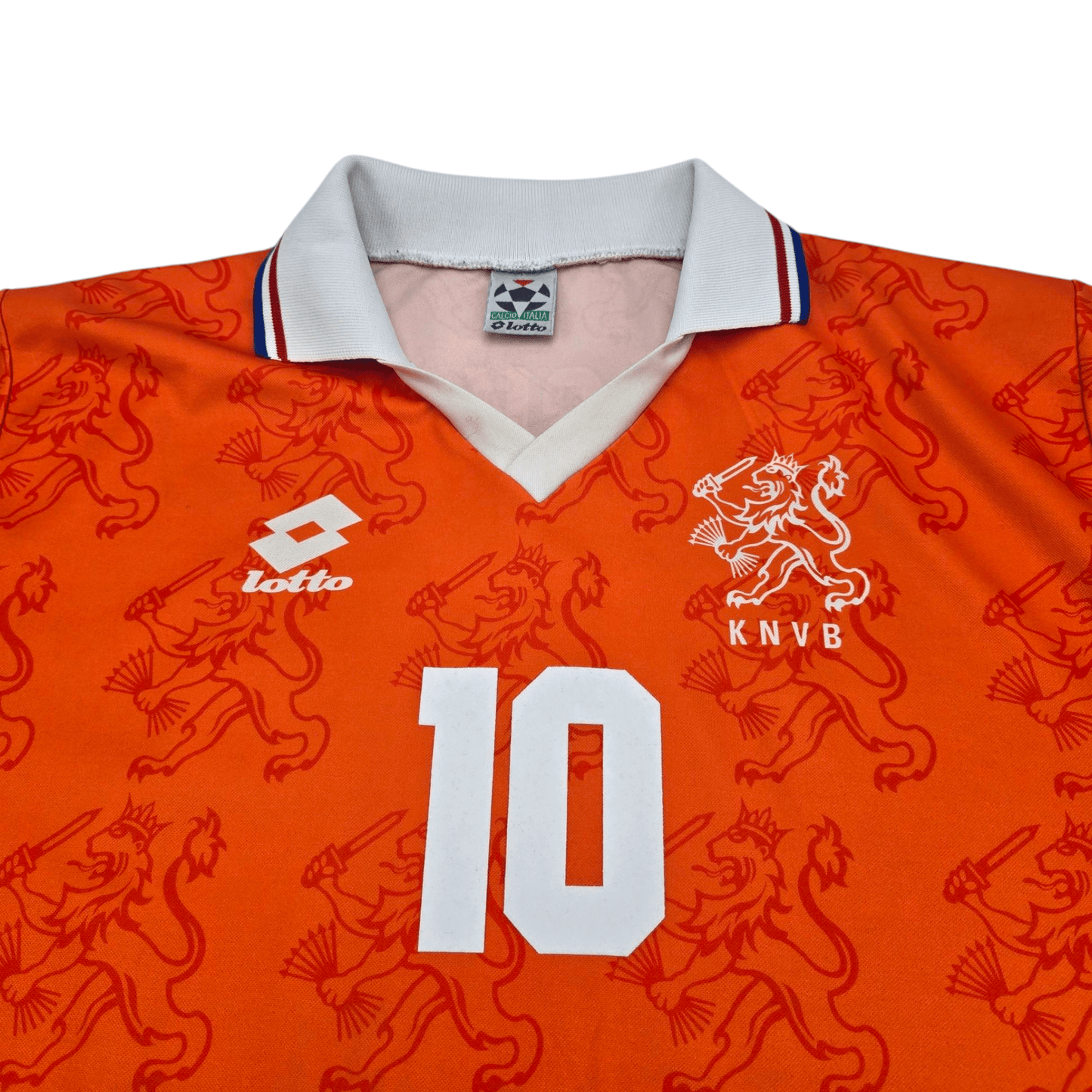 1994/95 Holland Home Football Shirt (L) Lotto #10 Bergkamp