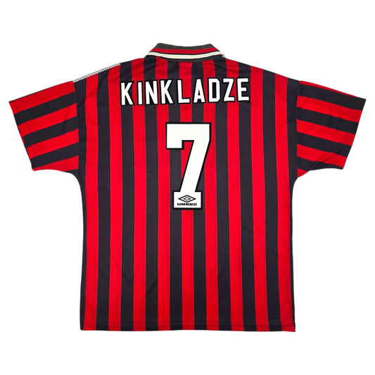 1994/95 Manchester City Away Football Shirt (XL) Umbro #7 Kinkladze