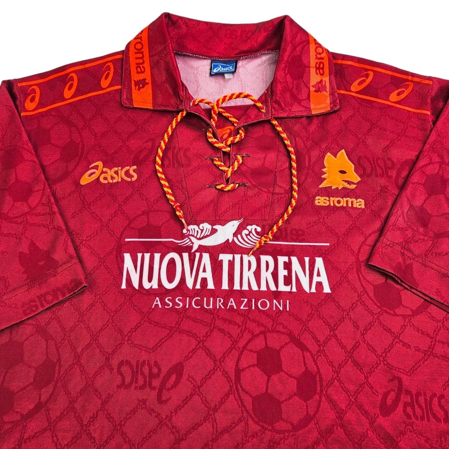 1994/95 Roma Home Football Shirt (M) Asics