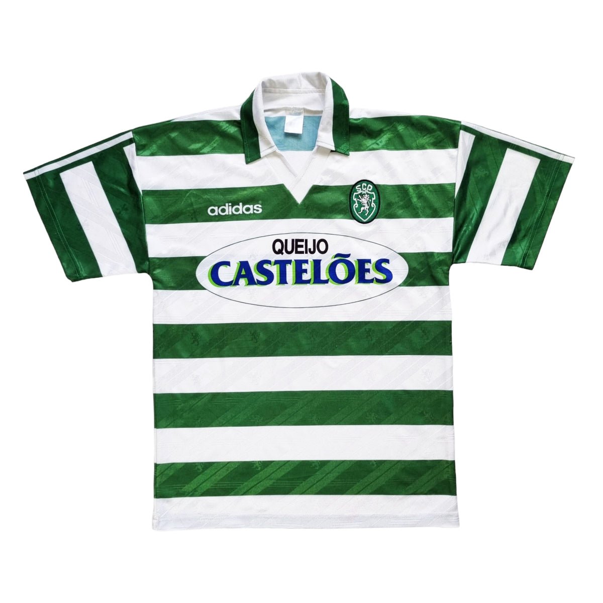 1994/95 Sporting Lisbon Home Football Shirt (M) Adidas