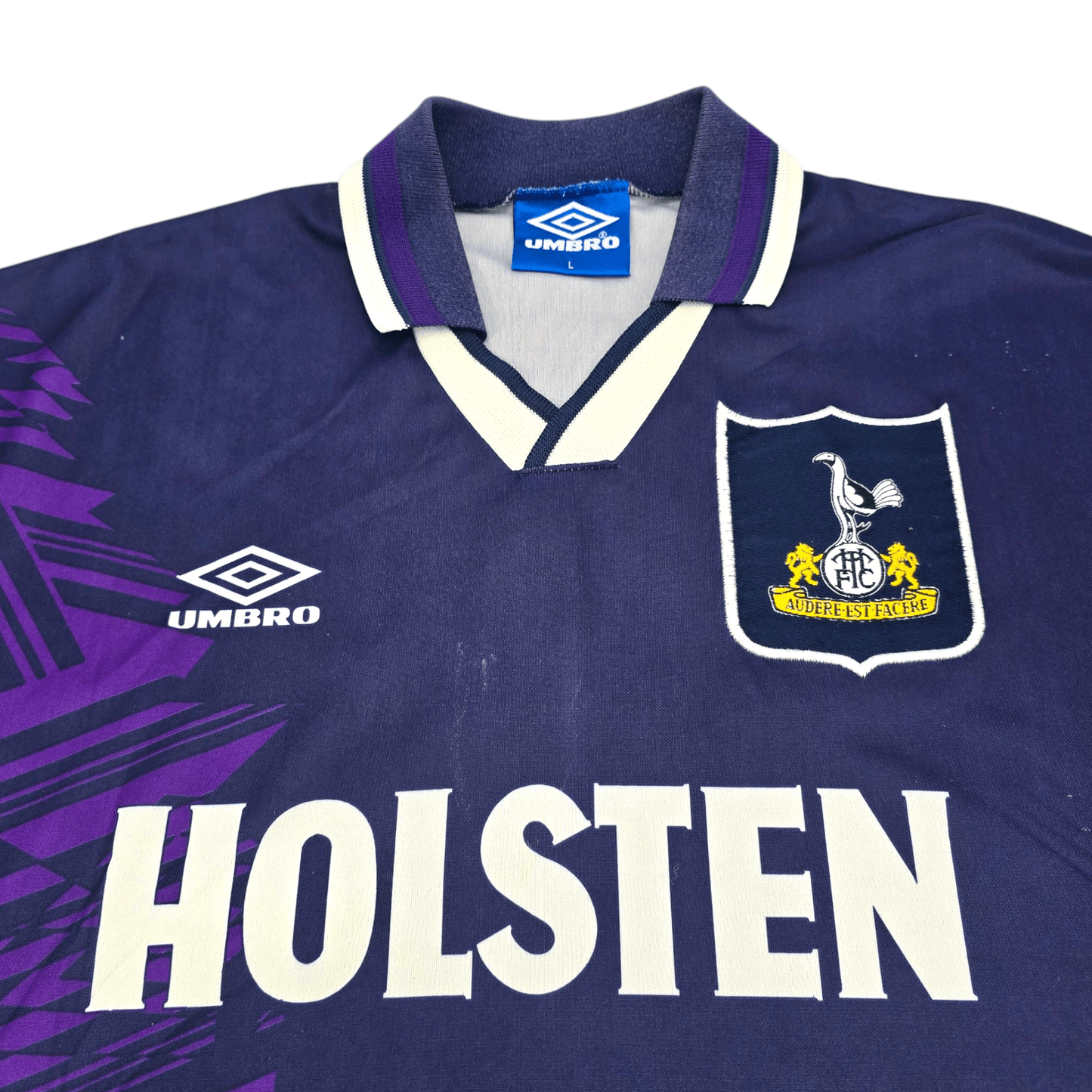 1994/95 Tottenham Hotspur Away Football Shirt (L) Umbro #18 Klinsmann