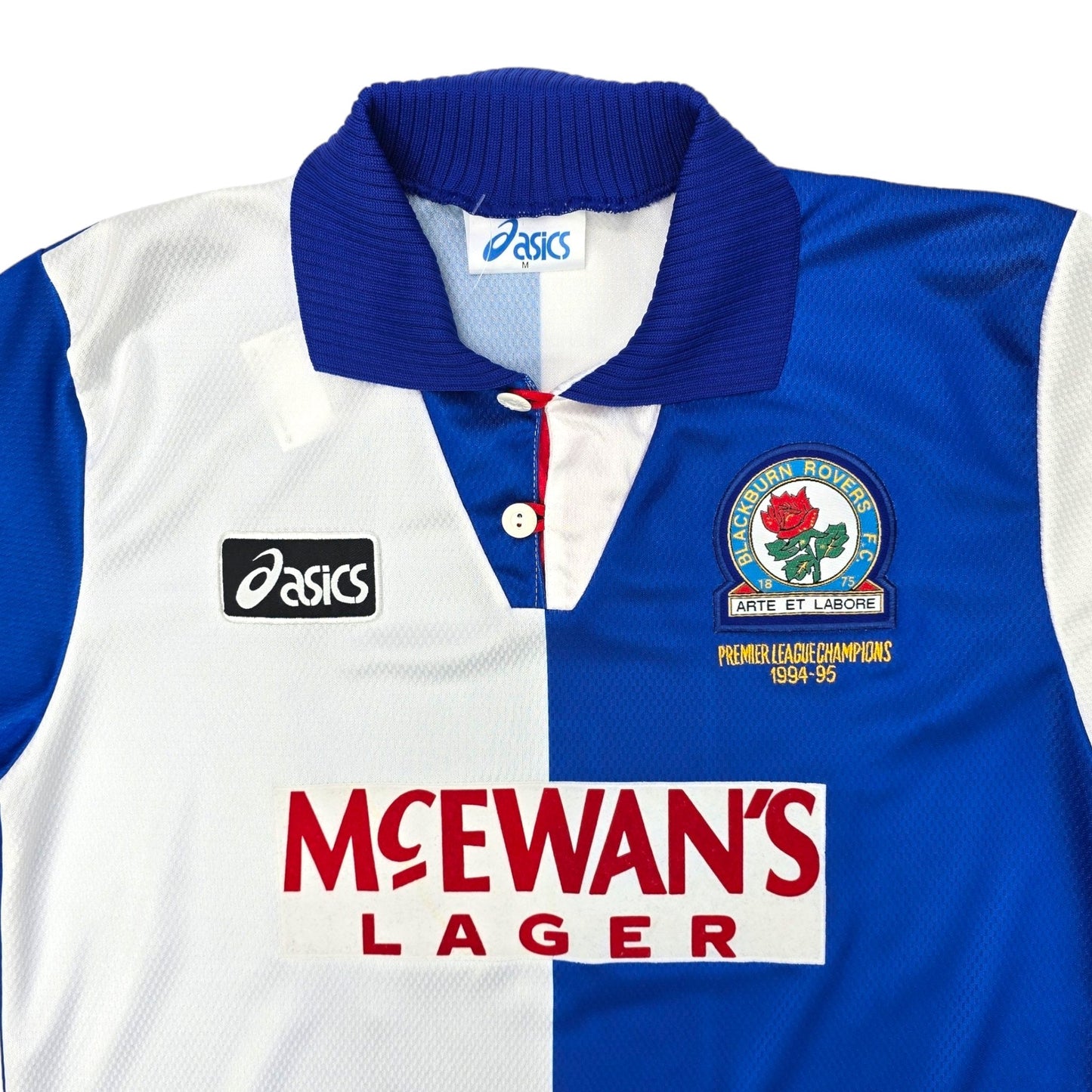 1994/96 Blackburn Rovers Home Football Shirt (M) Asics #9 Shearer (PL Champions)