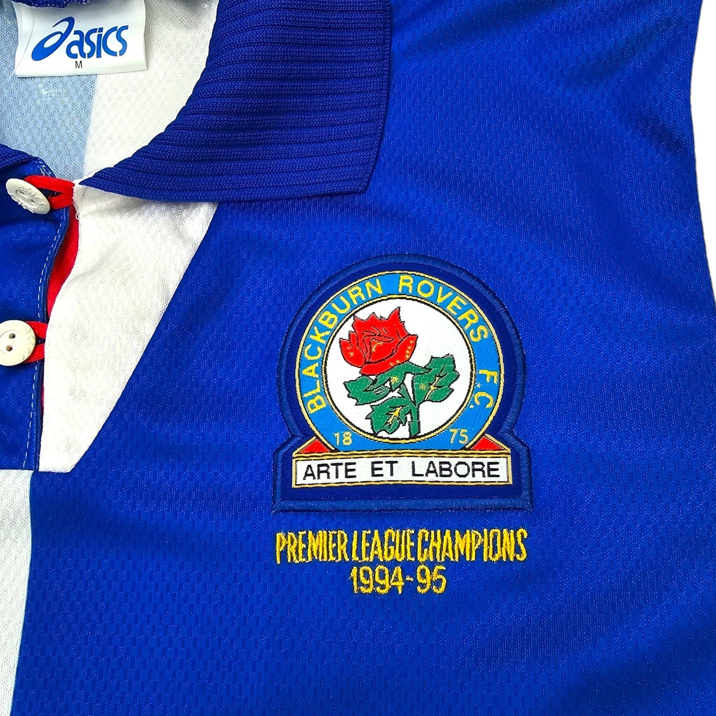 1994/96 Blackburn Rovers Home Football Shirt (M) Asics #9 Shearer (PL Champions)