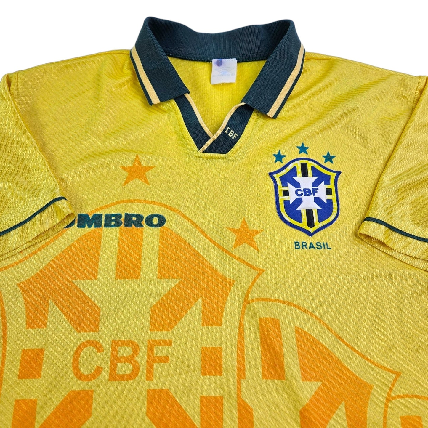 1994/96 Brazil Home Football Shirt (L) Umbro