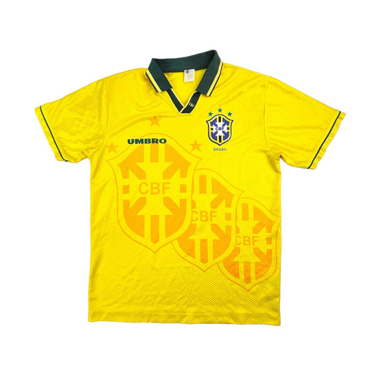 1994/96 Brazil Home Football Shirt (L) Umbro