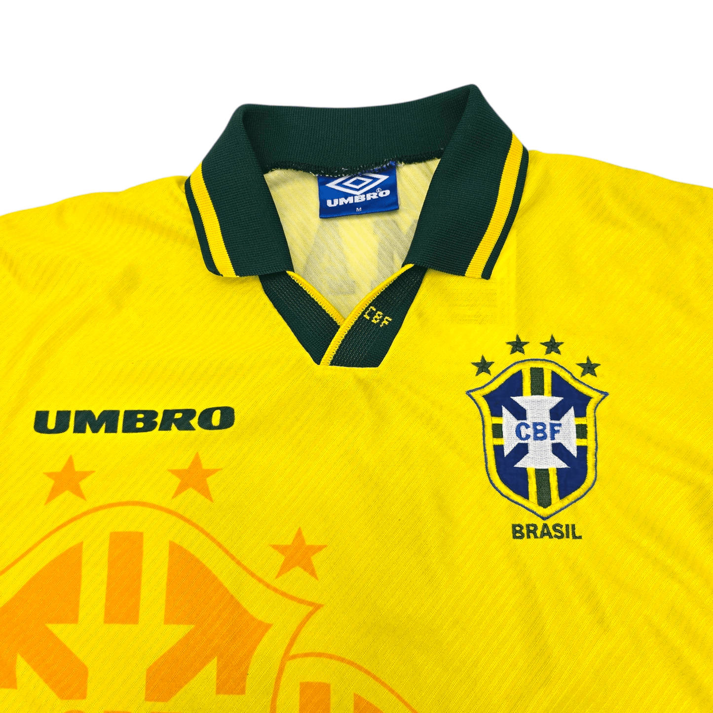 1994/96 Brazil Home Football Shirt (M) Umbro #11 Romario