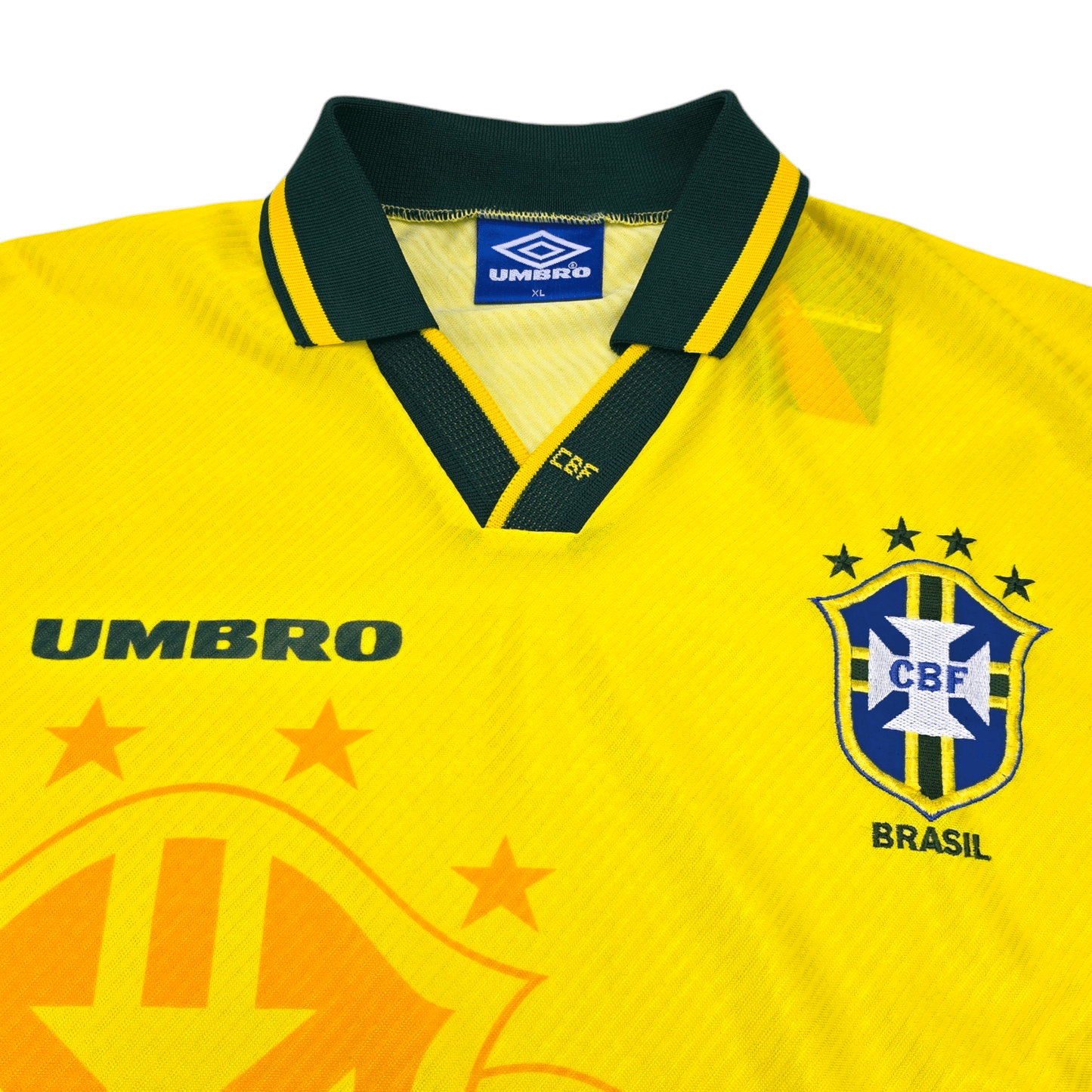 1994/96 Brazil Home Football Shirt (XL) Umbro
