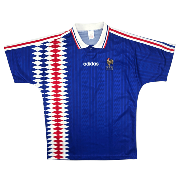 1994/96 France Home Football Shirt (L) Adidas