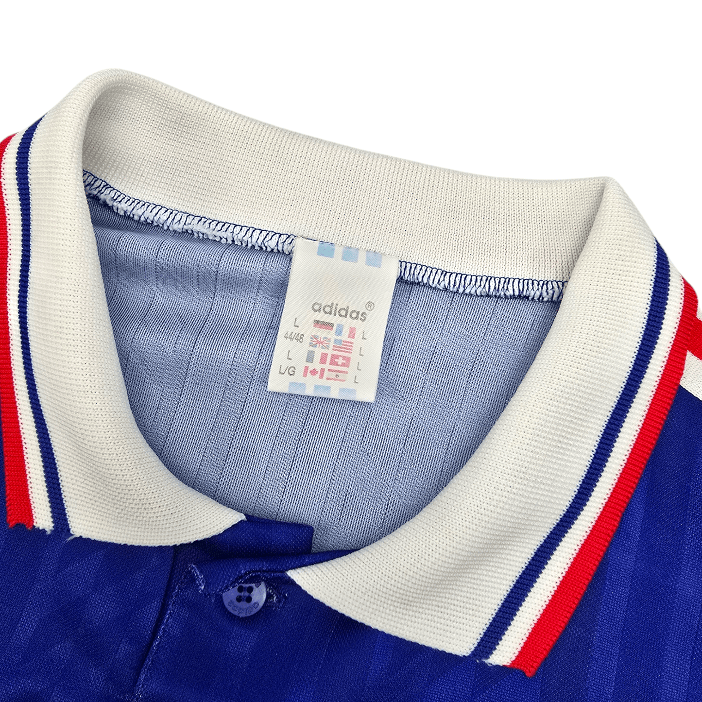1994/96 France Home Football Shirt (L) Adidas