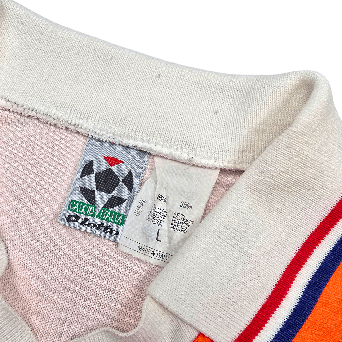 1994/96 Holland Home Football Shirt (L) Lotto #10 Bergkamp (Player Version)