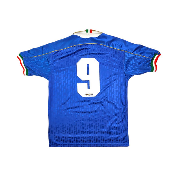 1994/96 Italy Home Football Shirt (M) Nike # 9 (Ravanelli)
