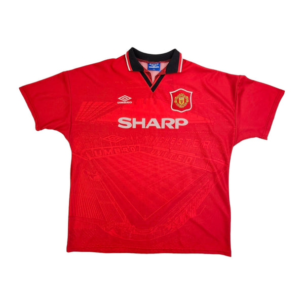 1994/96 Manchester United Home Football Shirt (2XL) Umbro