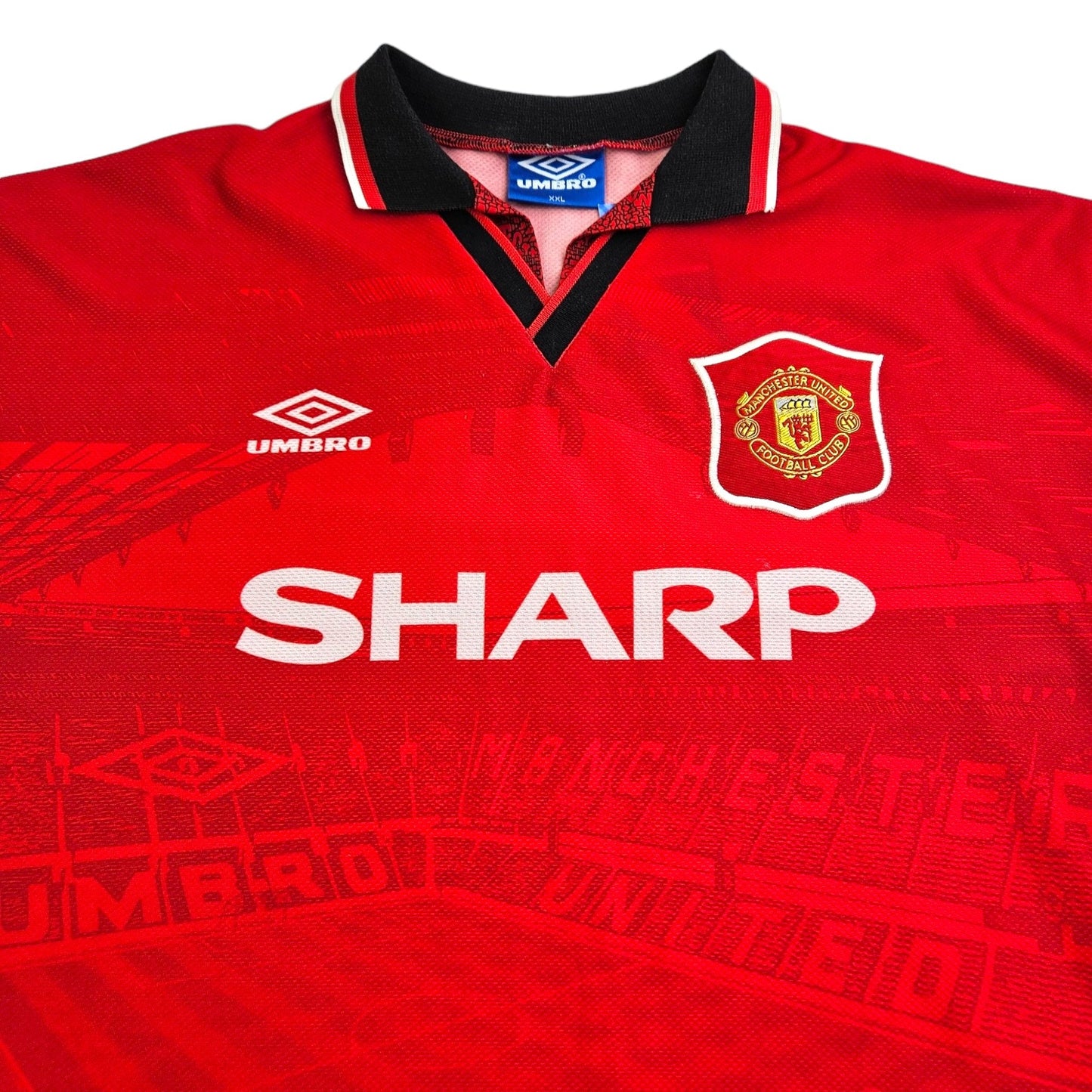 1994/96 Manchester United Home Football Shirt (2XL) Umbro
