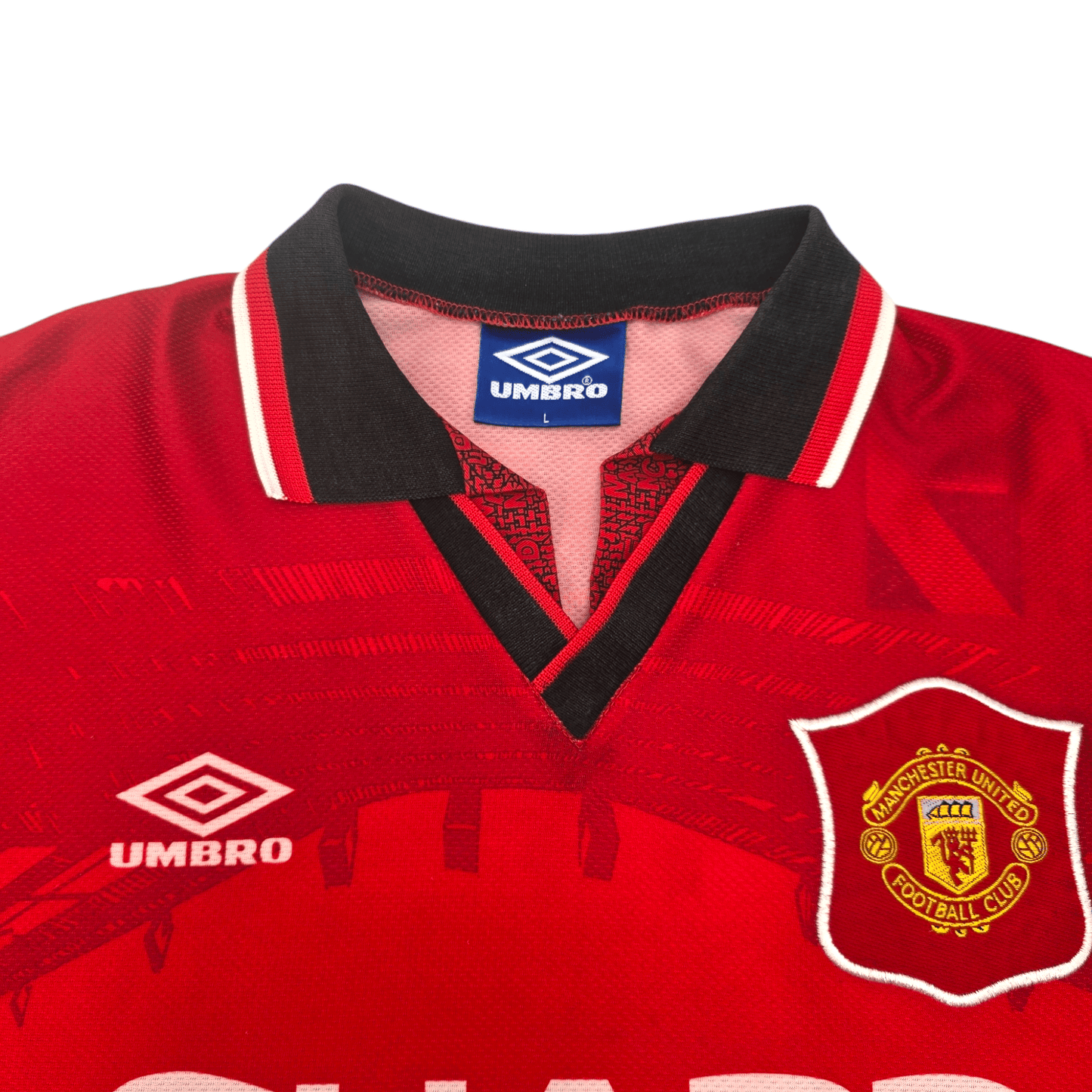 1994/96 Manchester United Home Football Shirt (L) Umbro #5 Sharpe