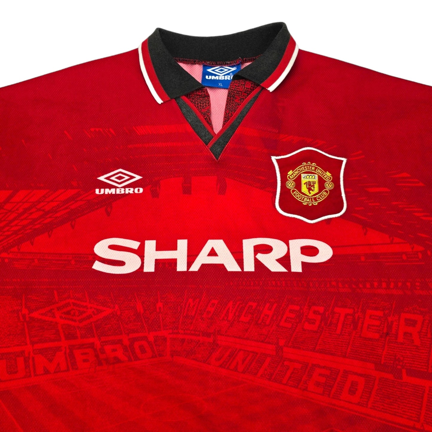 1994/96 Manchester United Home Football Shirt (XL) Umbro #7 Cantona