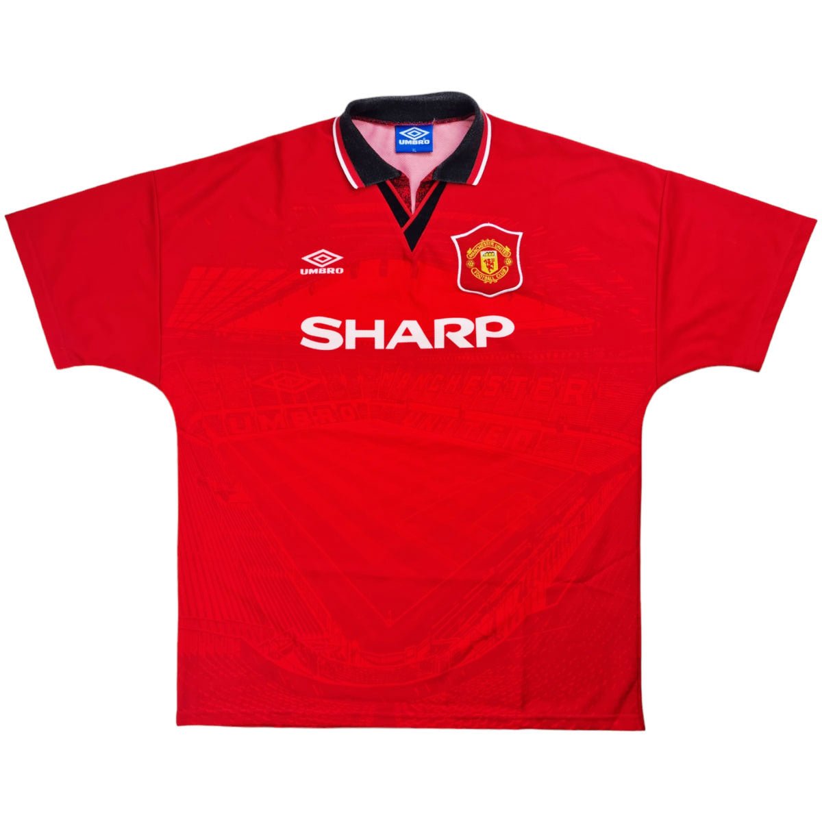 1994/96 Manchester United Home Football Shirt (XL) Umbro