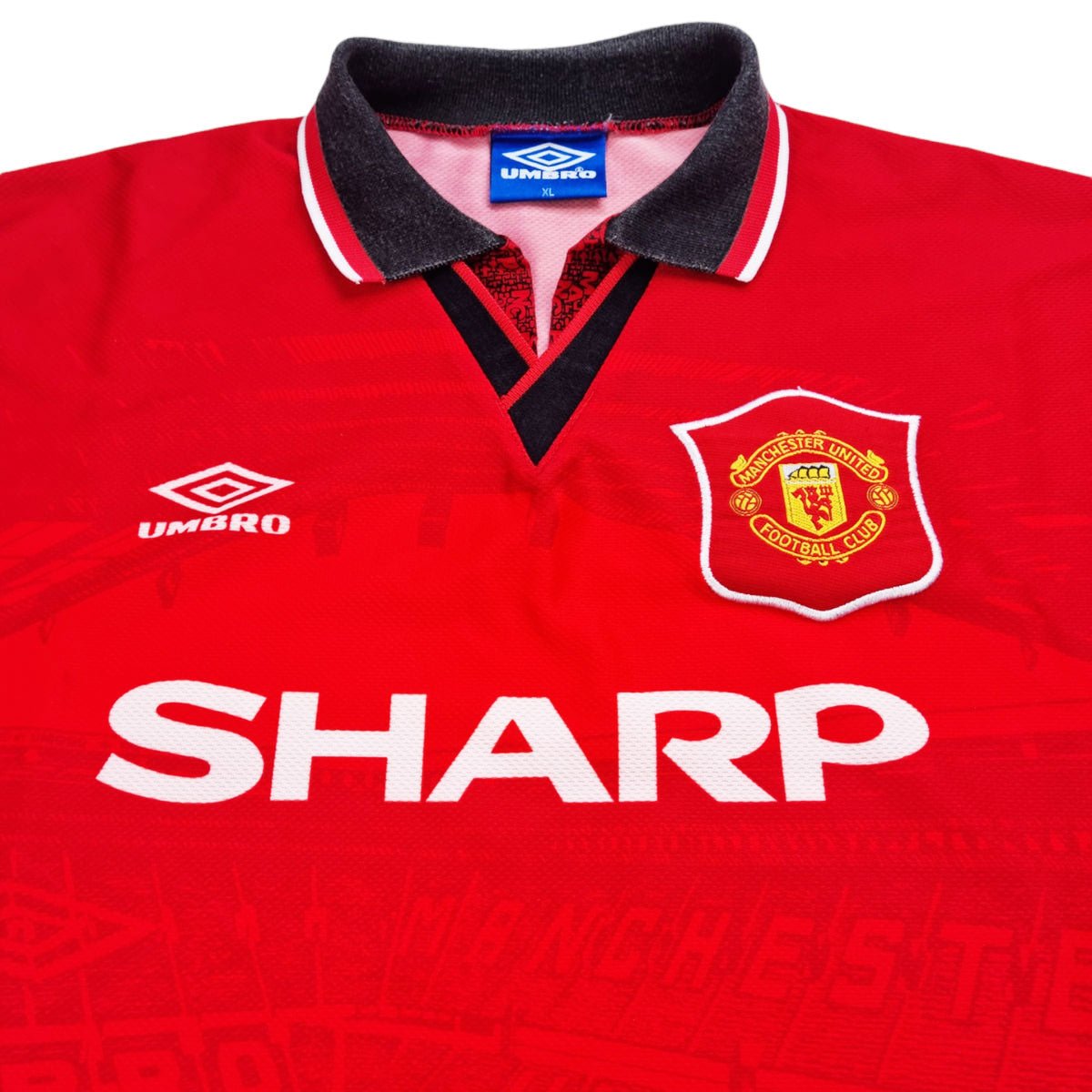 1994/96 Manchester United Home Football Shirt (XL) Umbro