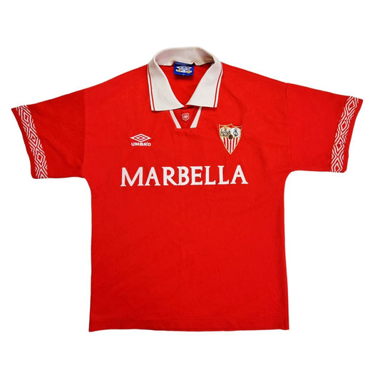 1994/96 Sevilla Away Football Shirt (M) Umbro # 14