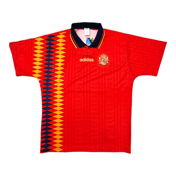 1994/96 Spain Home Football Shirt (L) Adidas