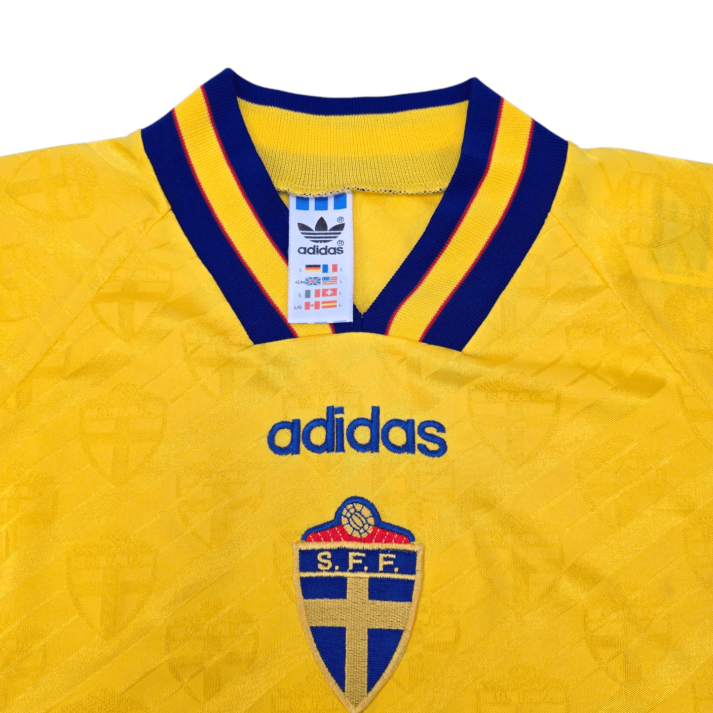 1994/96 Sweden Home Football Shirt (L) Adidas