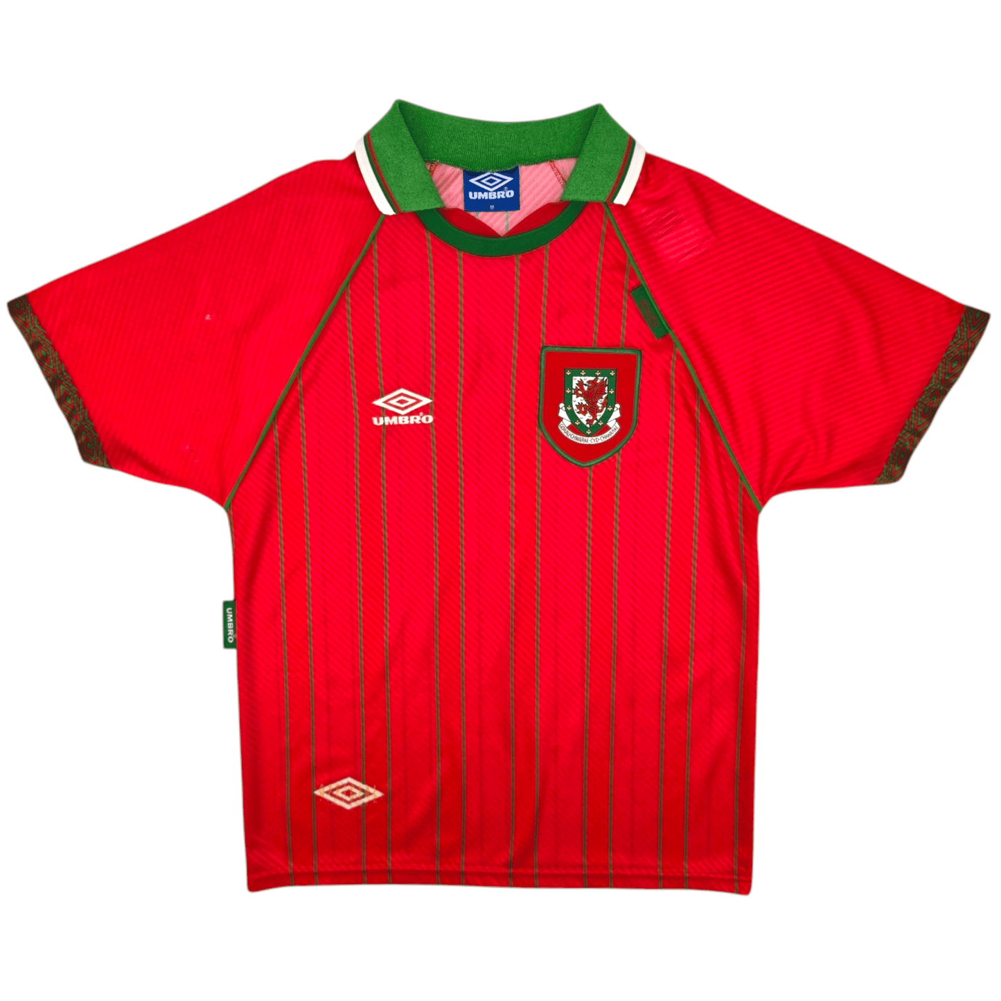 1994/96 Wales Home Football Shirt (M) Umbro