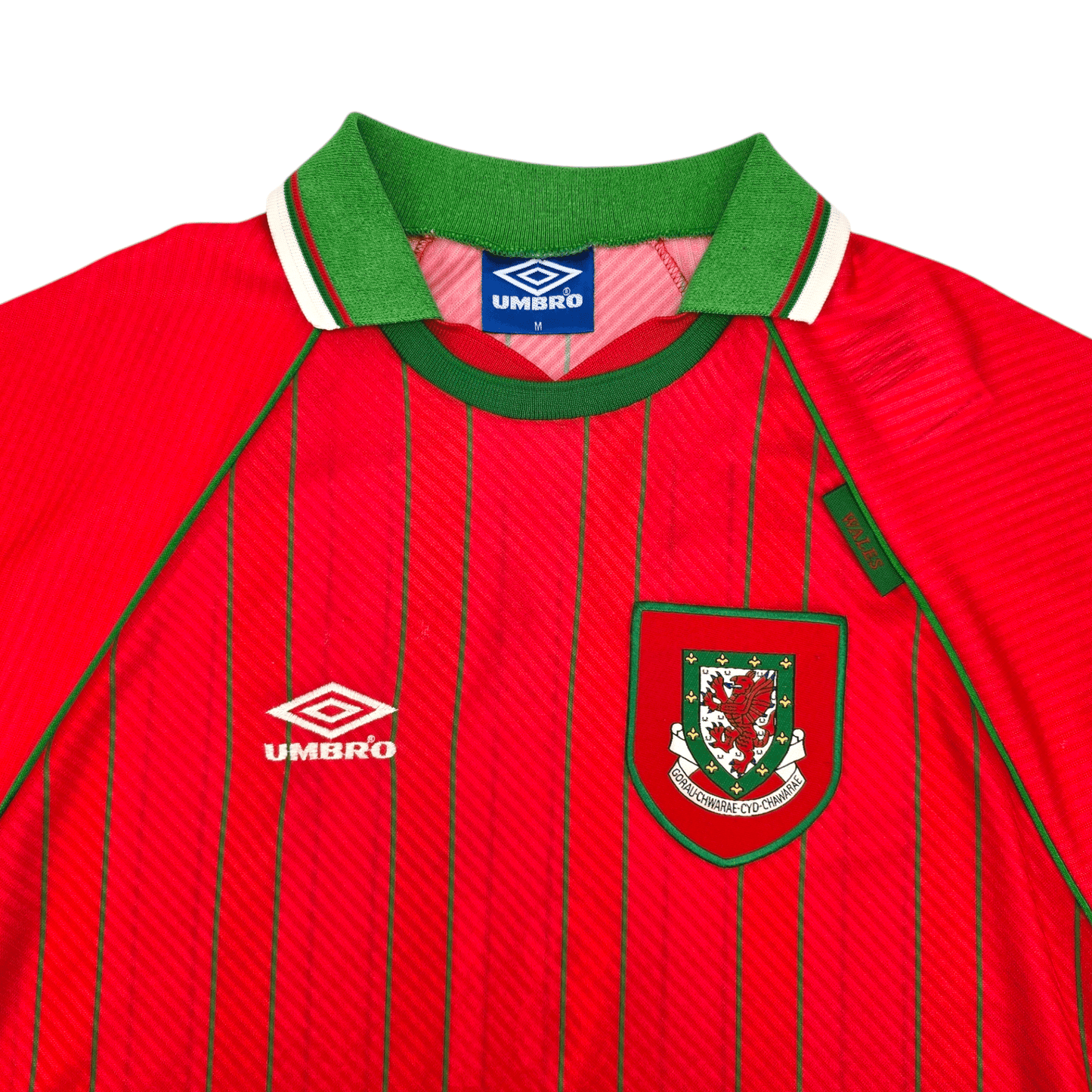 1994/96 Wales Home Football Shirt (M) Umbro