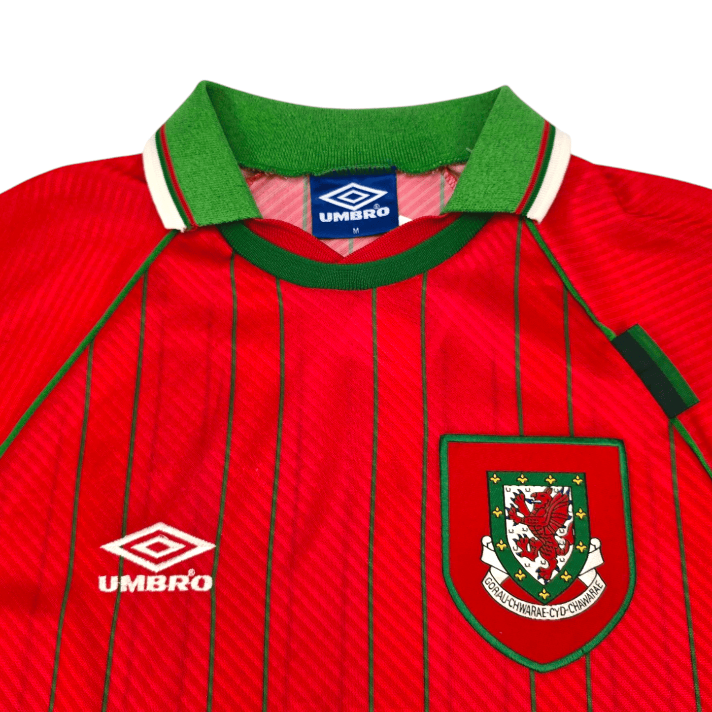 1994/96 Wales Home Football Shirt (M) Umbro